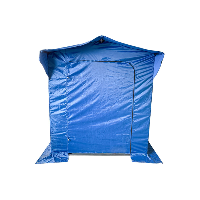 Skladacia séria stanu Pro Stries 50 mm hliník + 4 dvojité strany PVC 520 g/m² plachta pre profesionálne potreby alebo denné použitie modré